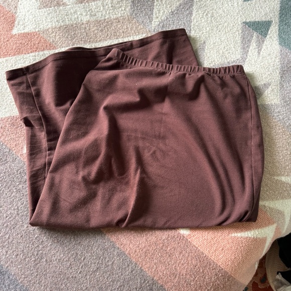 Reformation Foster Knit Midi Skirt Small Brown - Picture 4 of 6